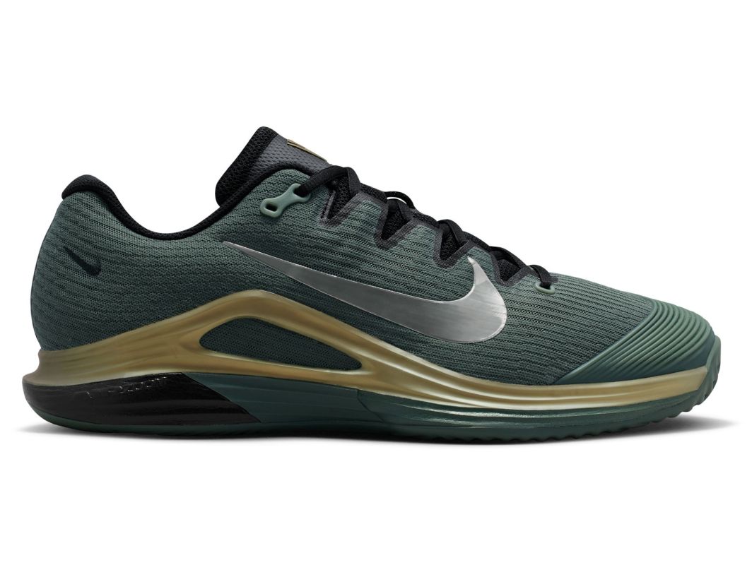Męskie buty do padla Nike Zoom Vapor 12 Clay Premium - camo green/pure platinum/metallic gold