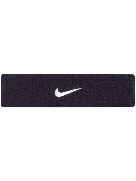 Nike Swoosh Headband - obsidian/white