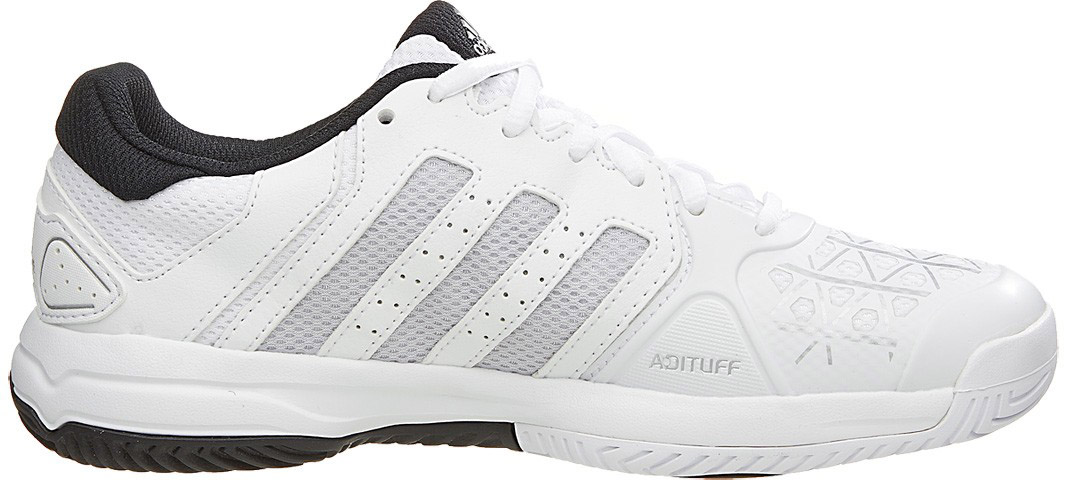 Adidas Barricade Club xJ - ftwr white/matte silver/core black