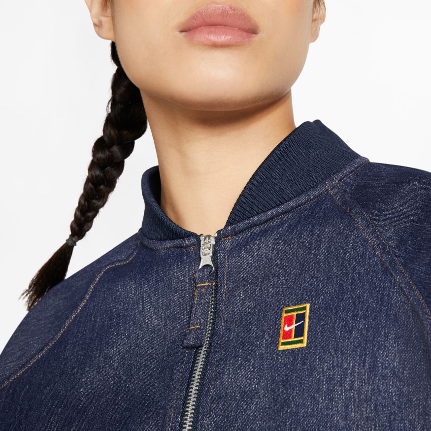 Nike Court Jacket PS NT W - obsidian/silver/wheat
