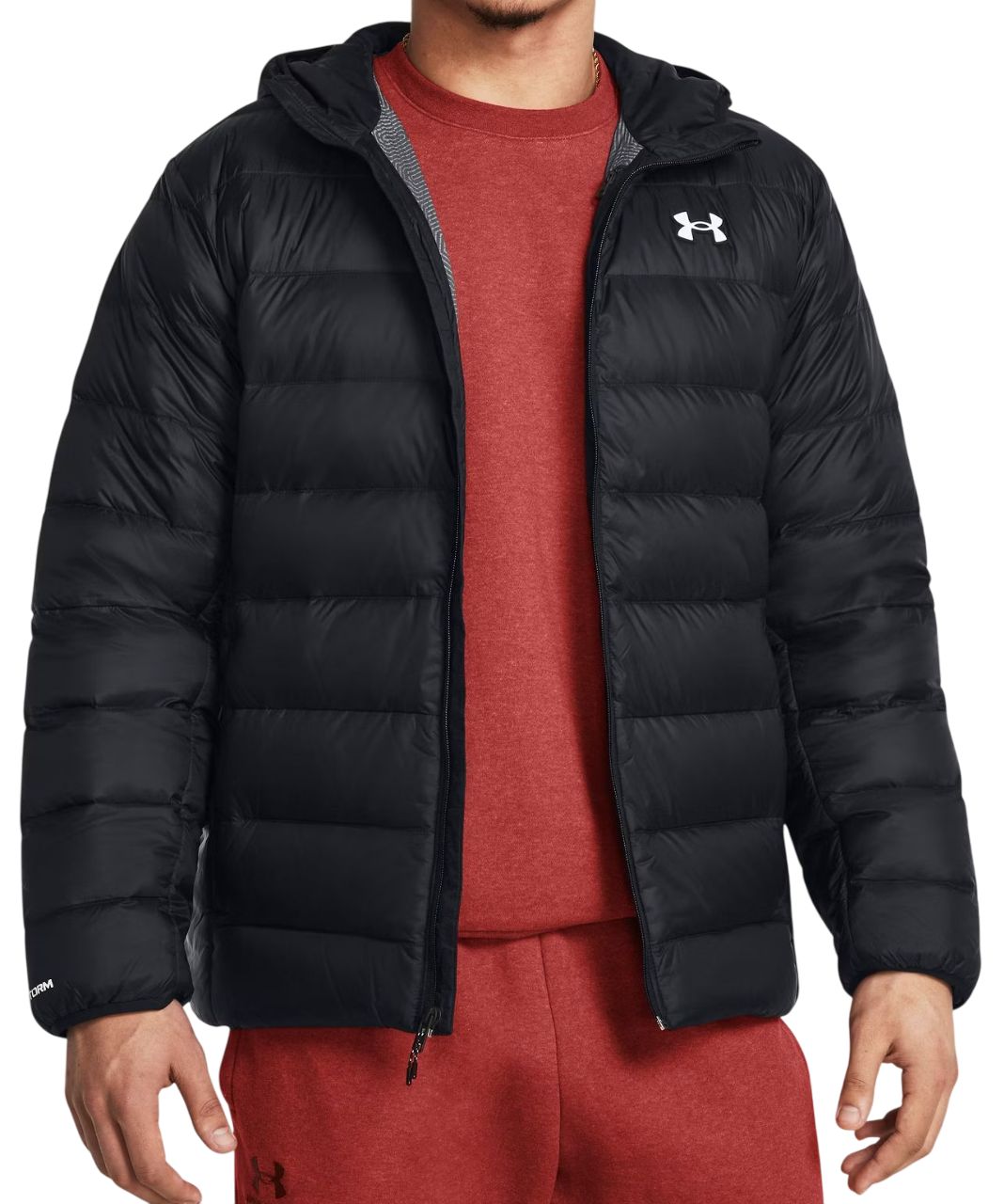 Under Armour Legend Down Hooded - black/white 
