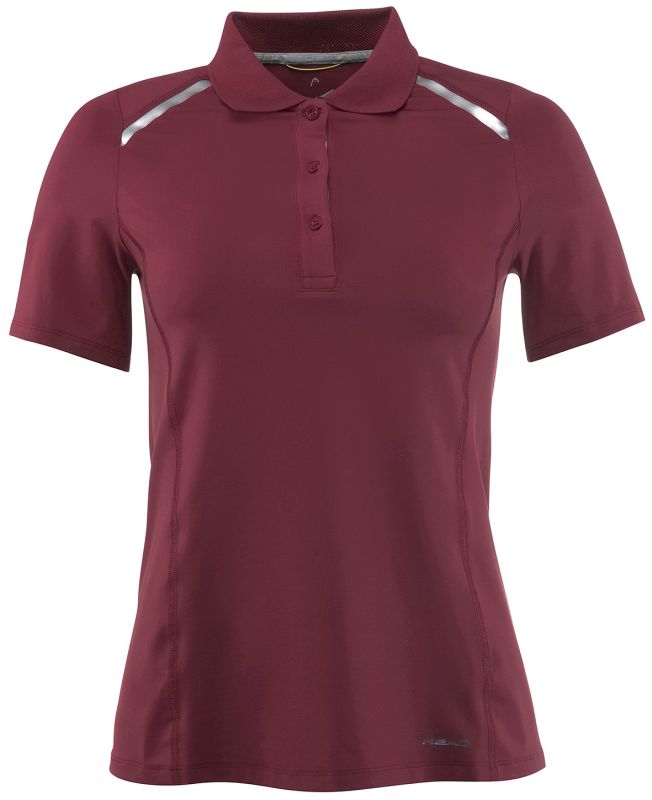Head Performance Polo W - burgundy