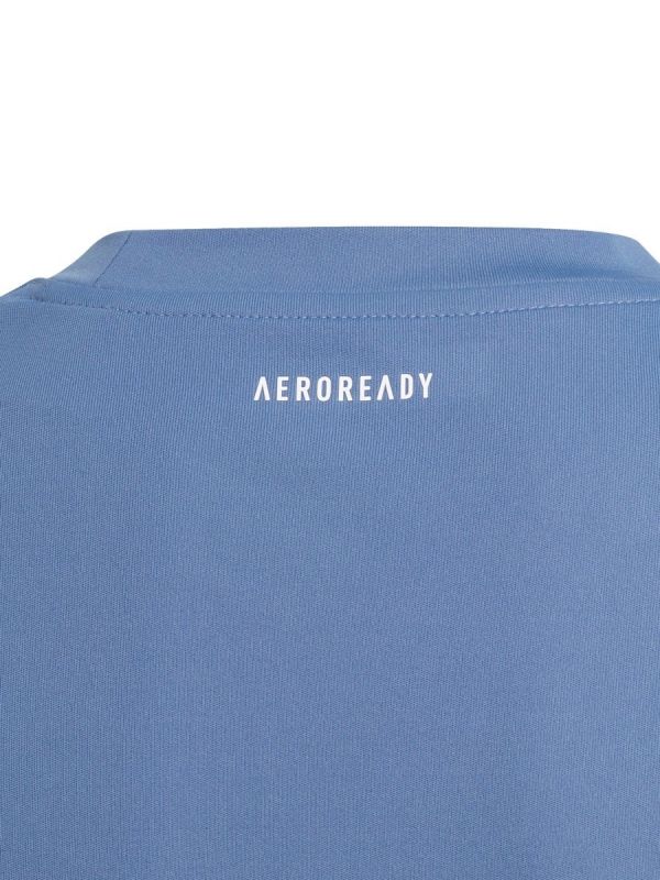 Adidas Club 3 Stripes Tee Boy - crew blue/white