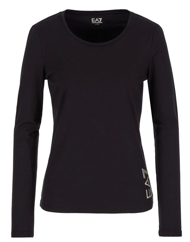 EA7 Woman Jersey T-Shirt - black EA7 Woman Jersey T-Shirt - black