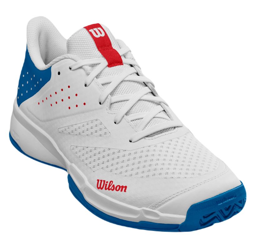 Wilson Kaos Stroke 2.0 - white/deep vivid blue/wilson red
