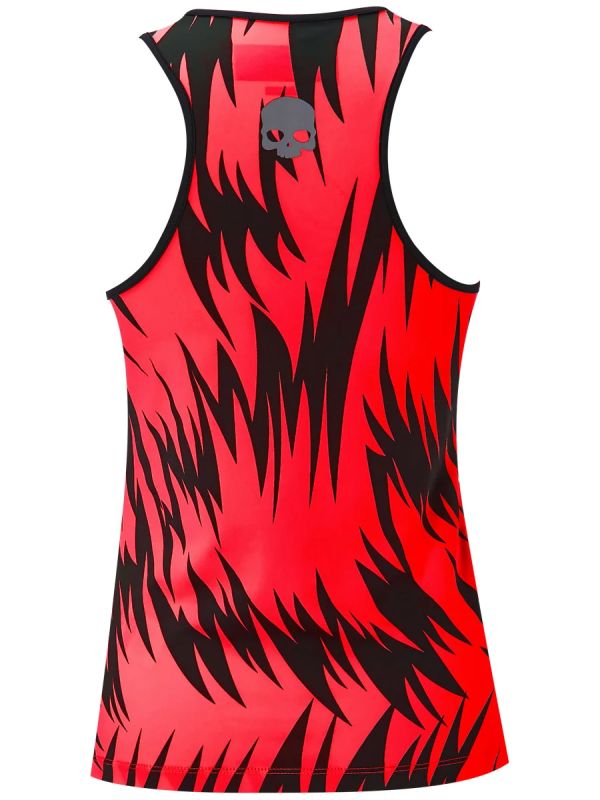 Hydrogen Scratch Tank Top - red