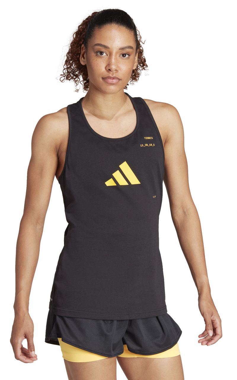 Adidas Aeroready Tennis Category Graphic Tank Top - black