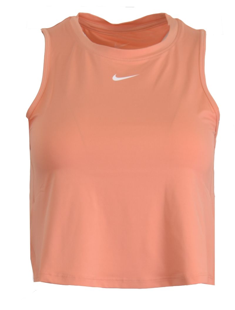 Nike One Classic Dri-Fit Cropped Tank - apricot agate/white  Nike One Classic Dri-Fit Cropped Tank - apricot agate/white