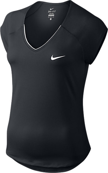 Nike Court Pure Top - black/white Nike Court Pure Top - black/white
