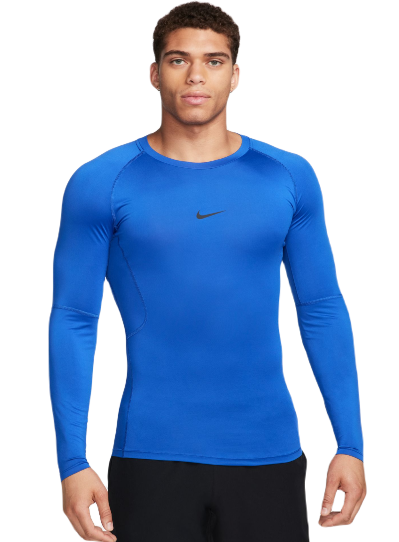 AURORA_FB7919-480_PHSFM001-2000 Nike Pro Dri-FIT Tight Long-Sleeve Fitness Top - game royal/black