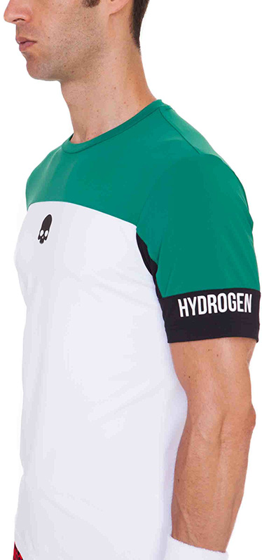 hydrogen-tech-italia-t-shirt-white-green-4 Hydrogen Tech Italia T-Shirt - white/green