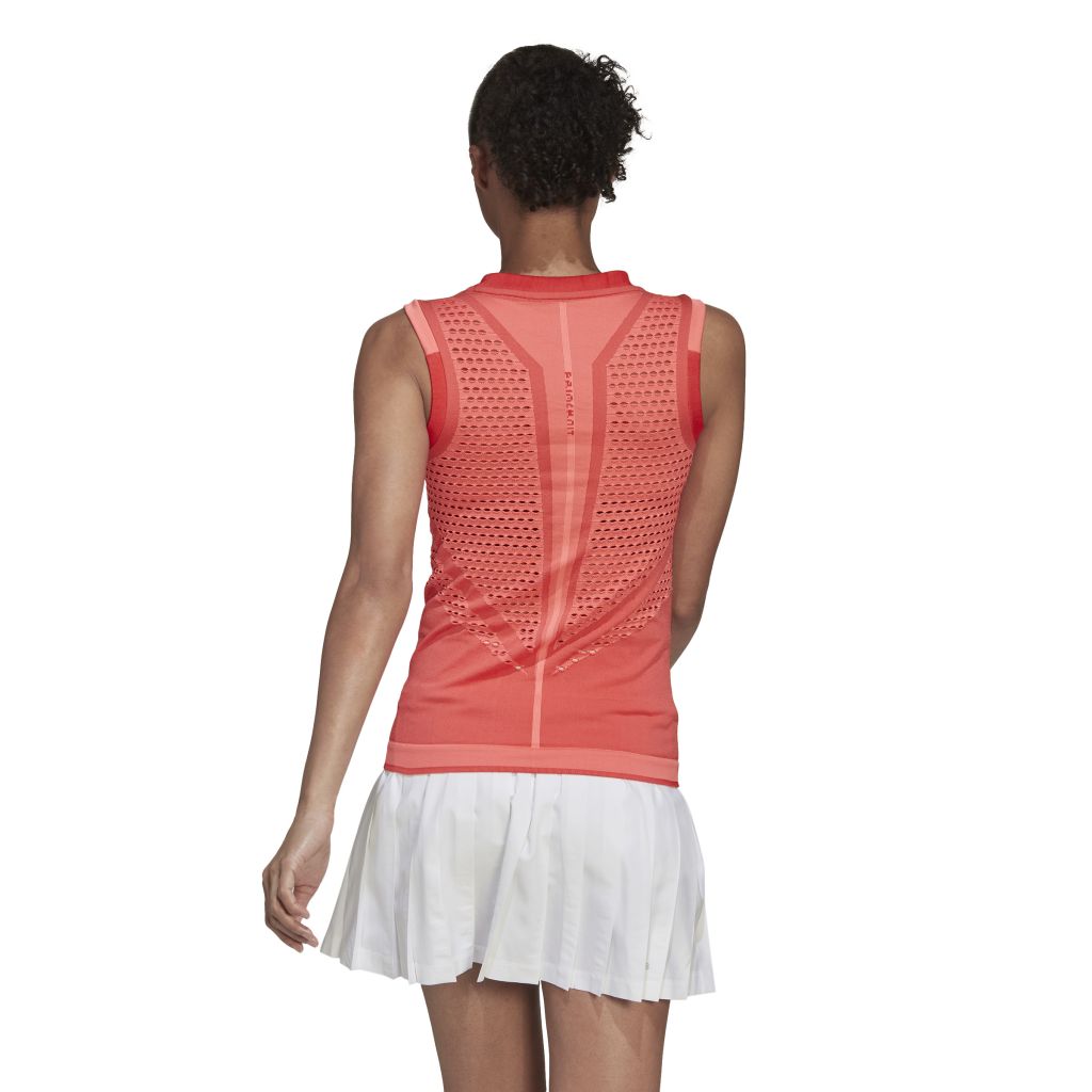 Adidas Tennis Premium Primeknit Tank Top W - acid red