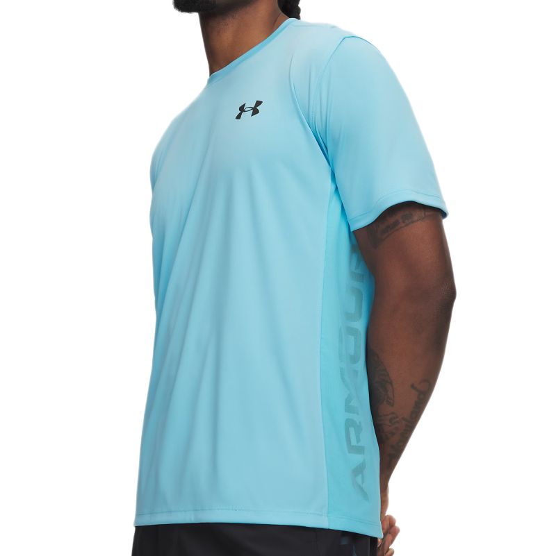 Męski t-shirt Under Armour Tech Utility Short Sleeve - fresco blue/black