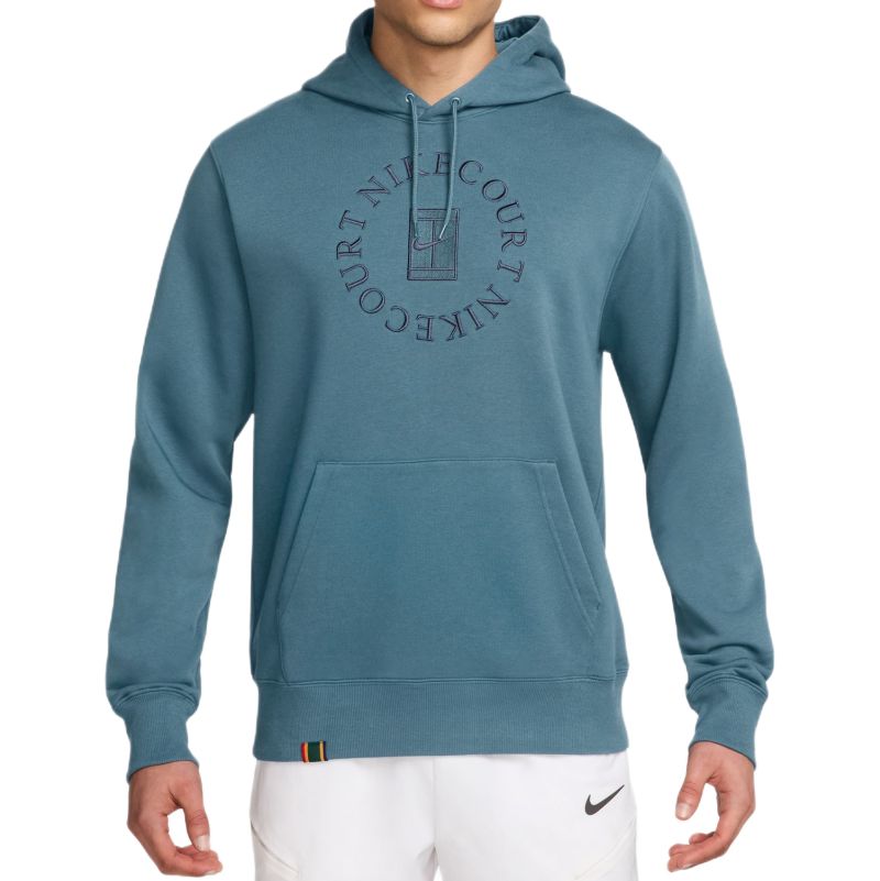 Nike Court Heritage French Terry Tennis Pullover - smoky blue/new slate
