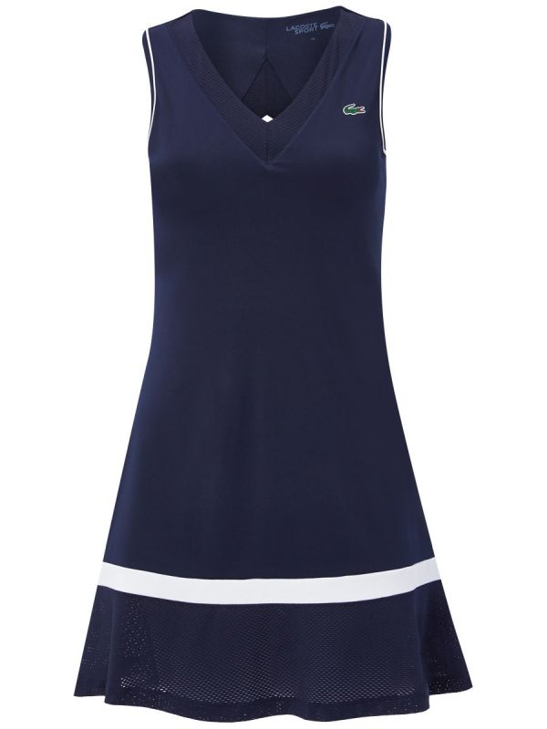 Lacoste Women’s SPORT Built-In Bra Stretch Tennis Dress - navy