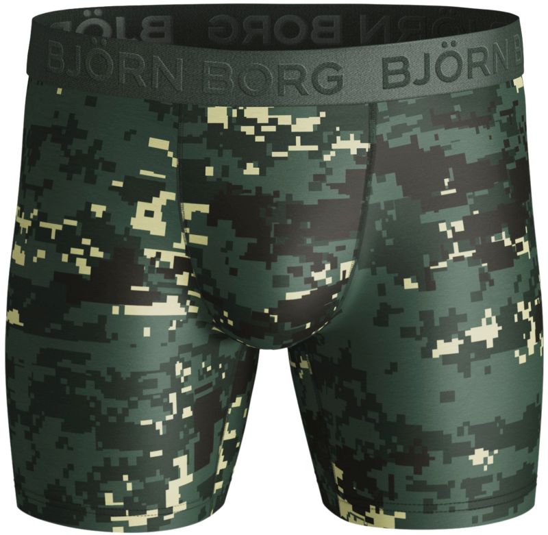 Björn Borg Shorts Per BB Digital Woodland 1P - duck green
