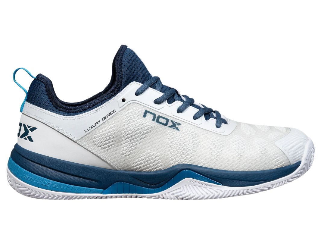 Damskie buty do padla NOX Nerbo - white/dusk blue