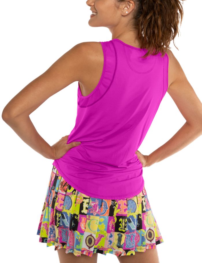 Lucky in Love Luv Chill Out Tank Women - pitaya