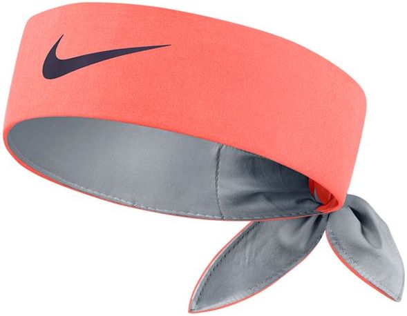 Bandana Tenisowa Nike Tennis Headband - bright mango/wolf grey/purple dynasty