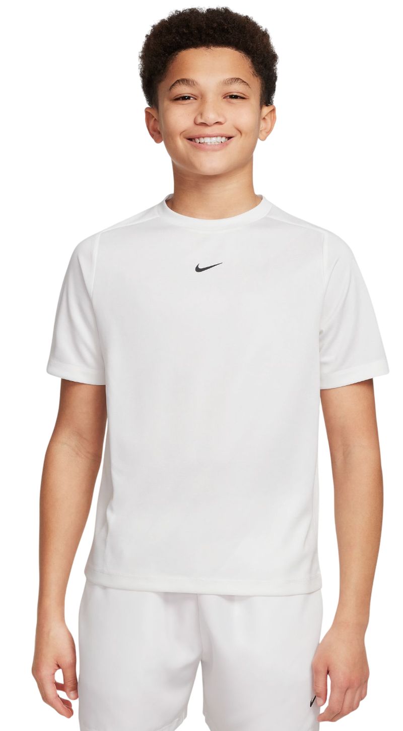 Nike Boys Multi Dri-FIT Short-Sleeve - white/white/black 