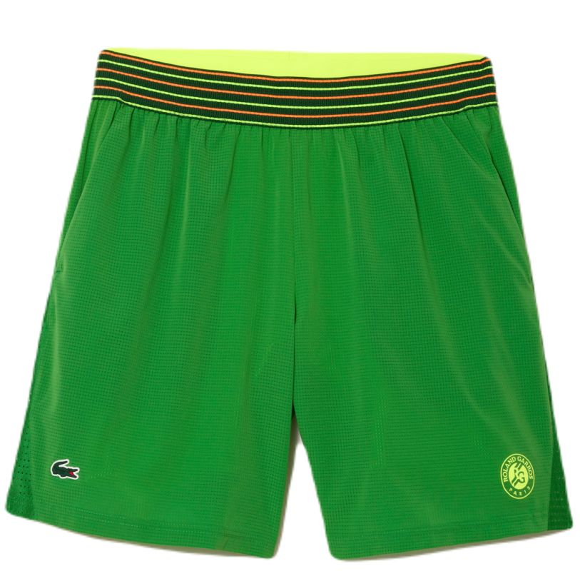 Sport Lacoste Roland Garros Edition Pique Shorts - green Sport Lacoste Roland Garros Edition Pique Shorts - green