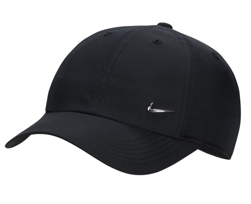 Nike Dri-Fit Club Unstructured Metal Swoosh Youth Cap - black