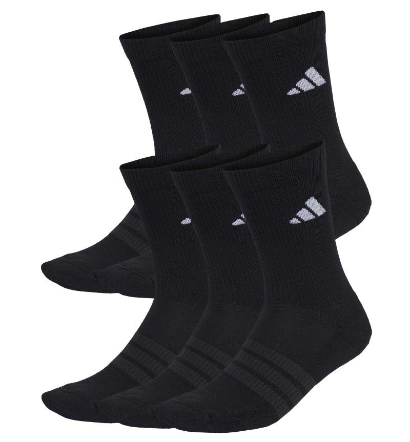 Adidas Cushioned Crew 6P - black/black Adidas Cushioned Crew 6P - black/black