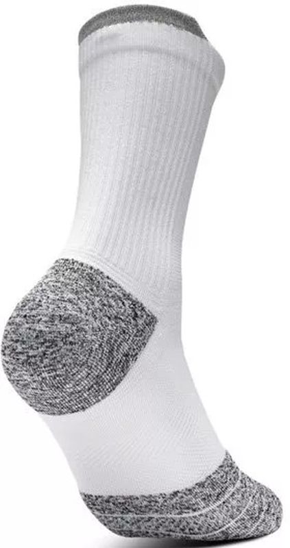 Under Armour Unisex ArmourDry™ Run Cushion Mid-Crew Socks 1P - white/black