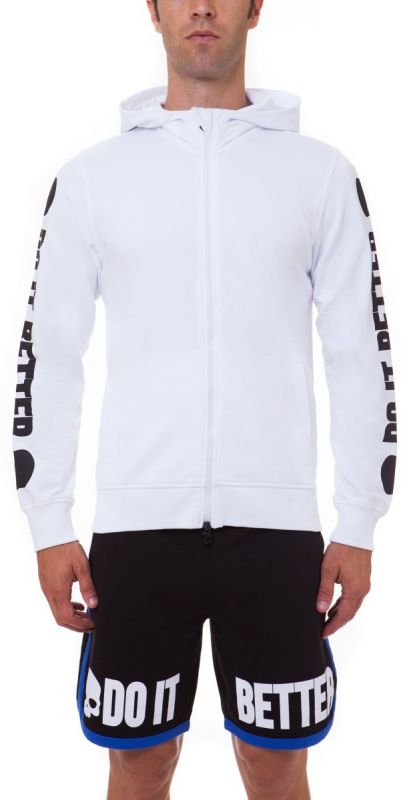 Hydrogen Do It Better FZ Hoodie - white