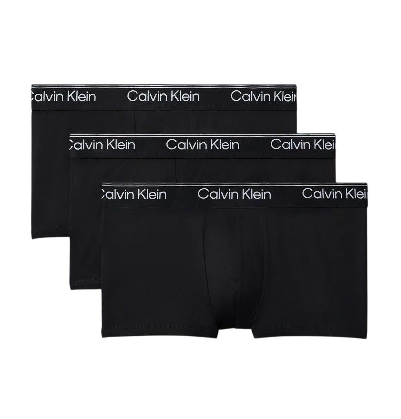 Calvin Klein Low Rise Microfiber 3P - black/black/black