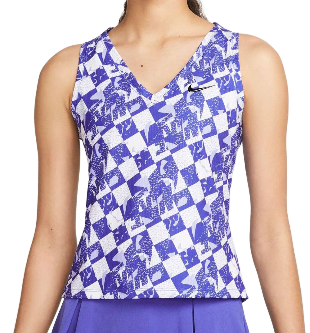 Nike Court Dri-Fit Fall Victory Tank - lapis/black