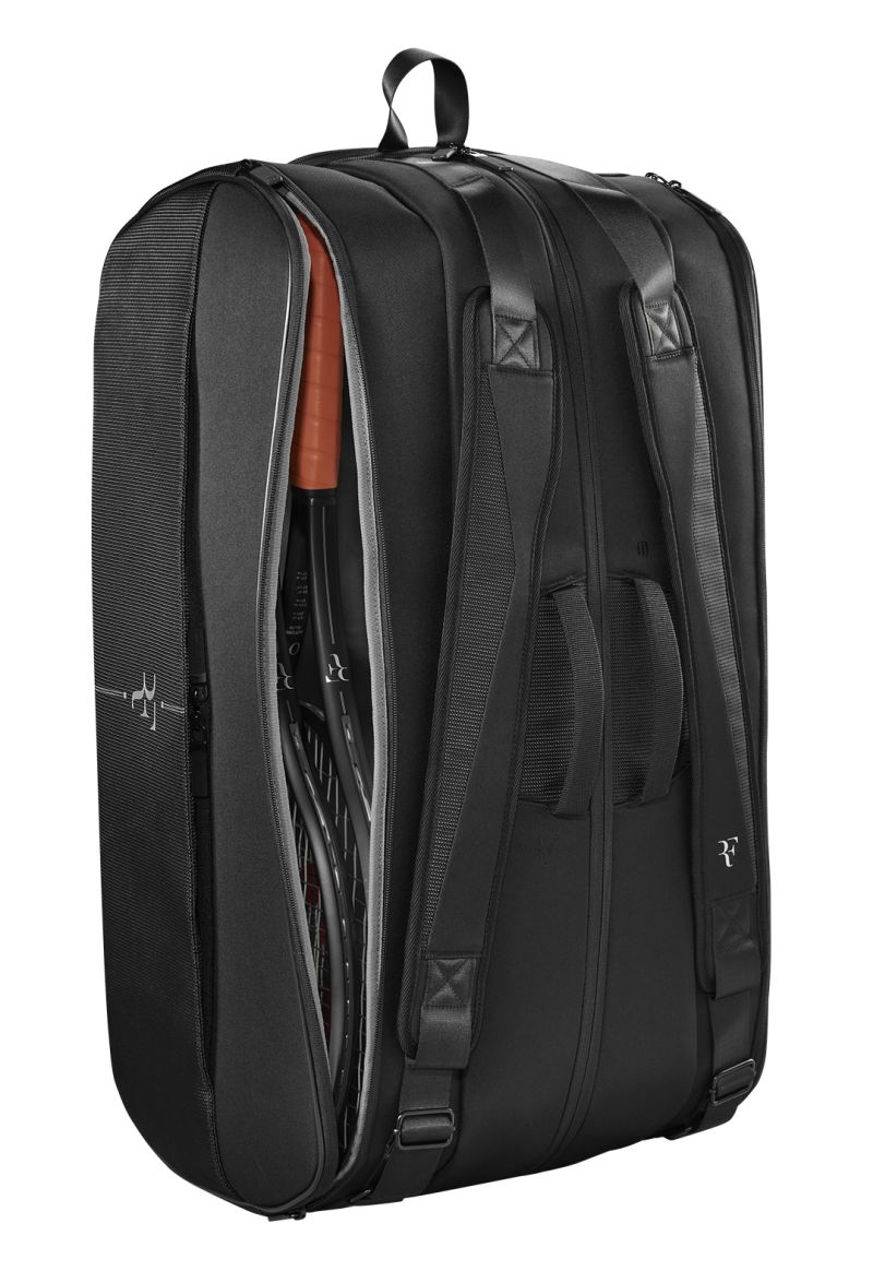 WR8032701_1_RF_Collection_Tournament_Bag_15PK_Black Wilson RF Tournament Racquet Bag 15PK