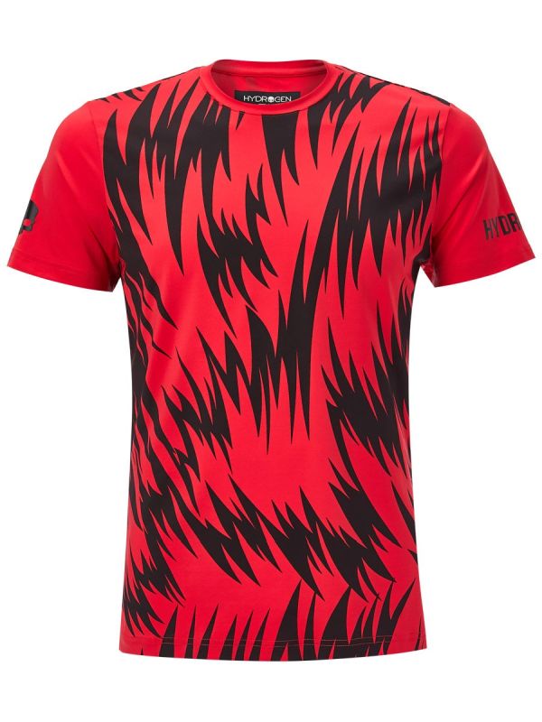 Hydrogen Scratch Tech Tee Man - red Hydrogen Scratch Tech Tee Man - red