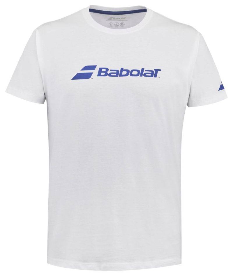 babolat-exercise-babolat-tee-men-white-white