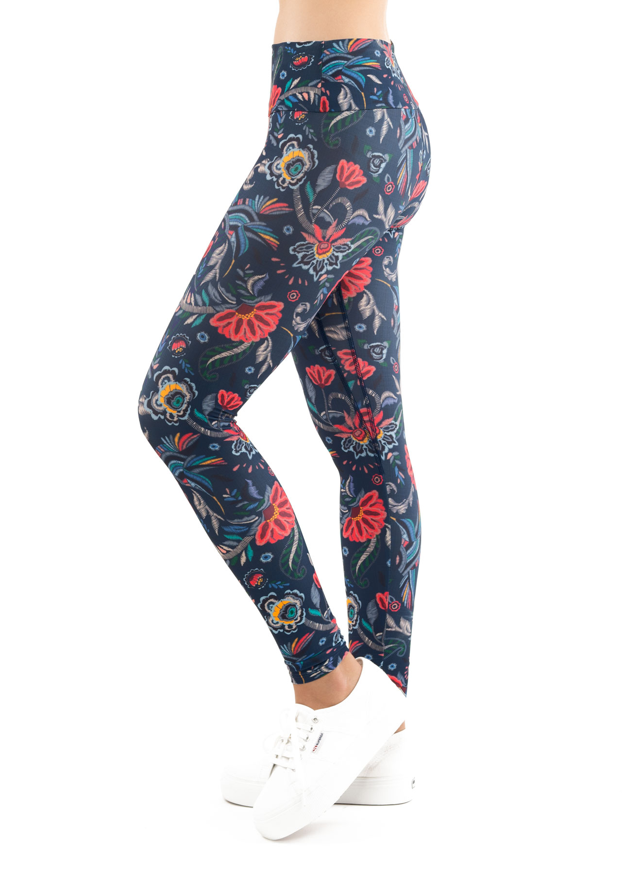 Lucky in Love A Stitch In Time Hi-Whip Stitch Legging Women - slate