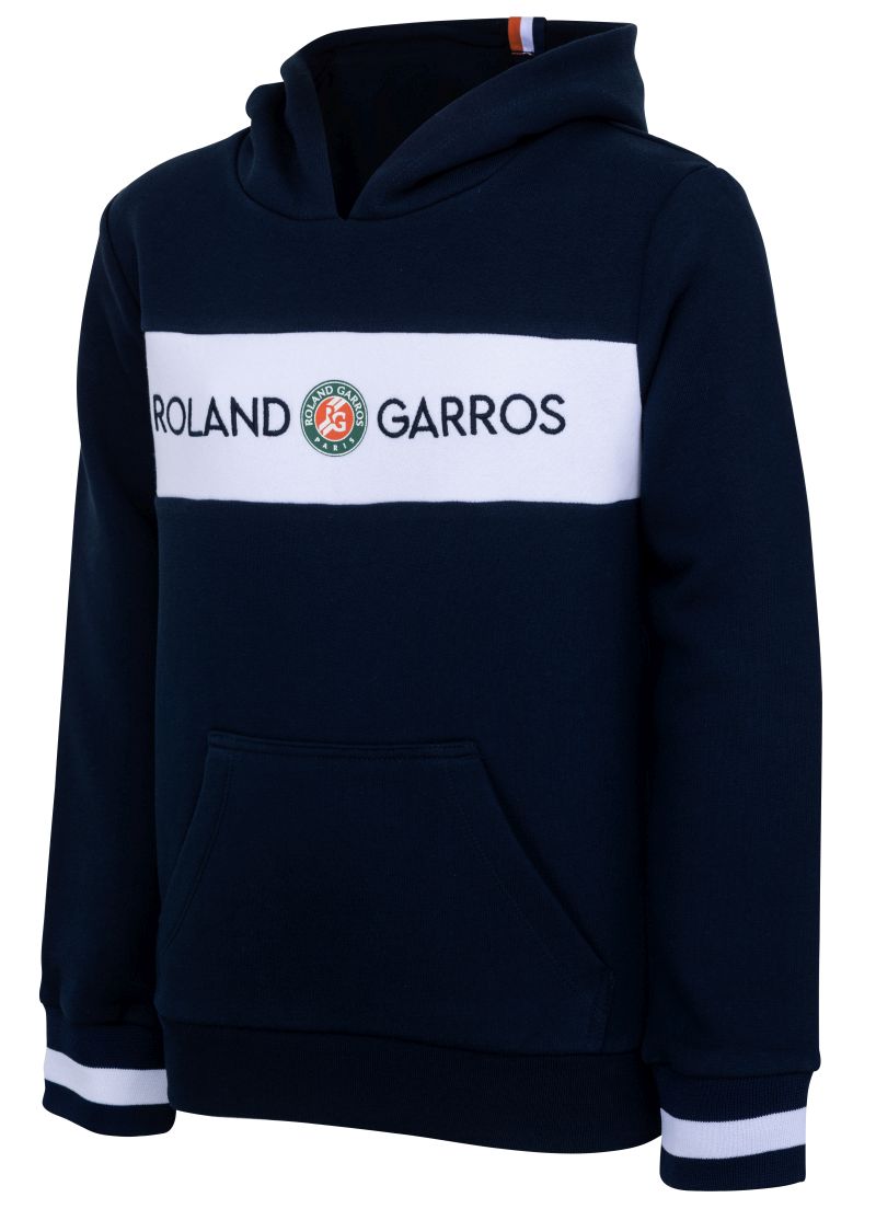 Roland Garros Sweat Capuche Colour Block - marine