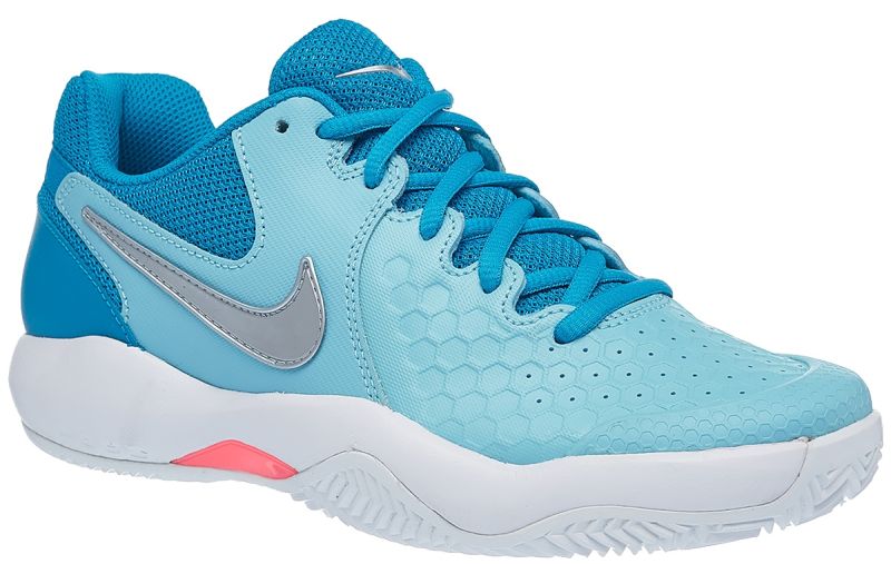 Nike WMNS Air Zoom Resistance Clay - bleached aqua/metallic silver