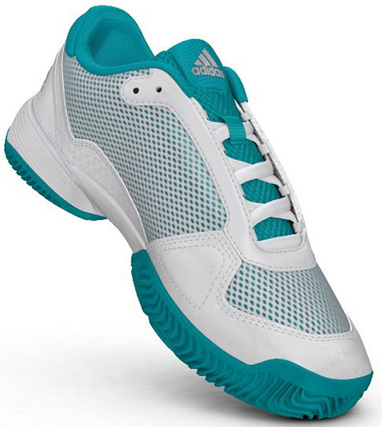 Adidas Barricade Club xJ - hi-res aqua/ftw white/metallic silver