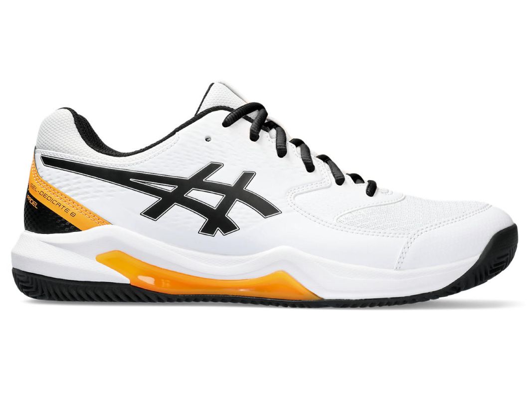 Męskie buty do padla Asics Gel-Dedicate 8 Padel - white/orange pop