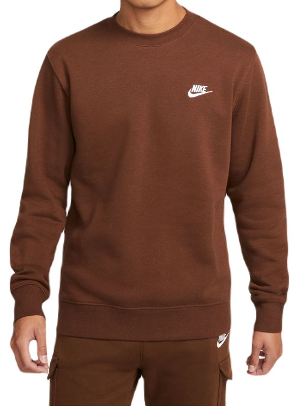 Nike Swoosh Club Crew - cacao wow/white