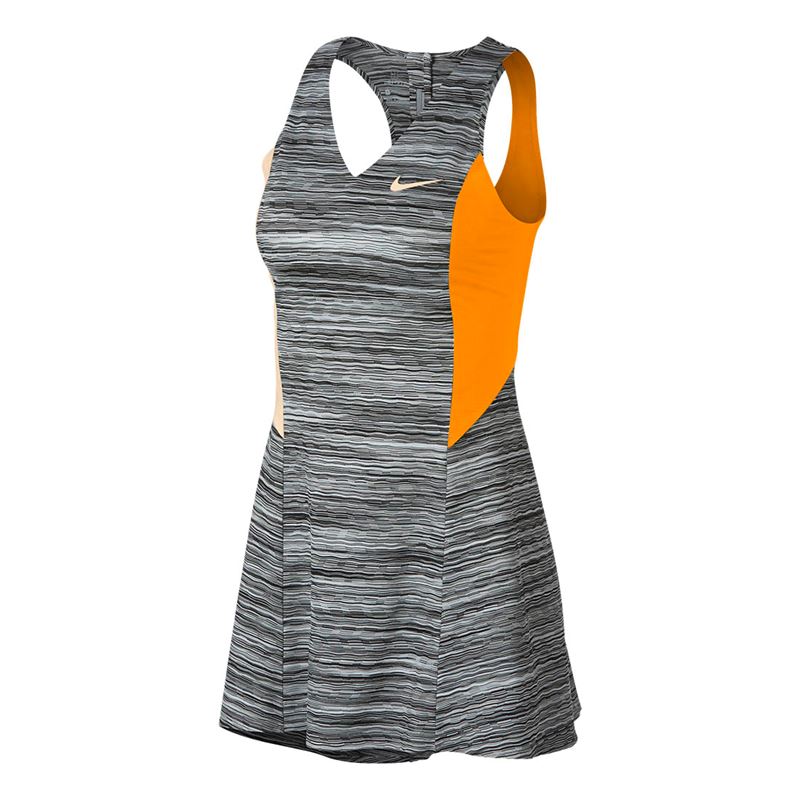 Nike Court Maria Dress NY- wolf grey/orange peel/guava ice/black