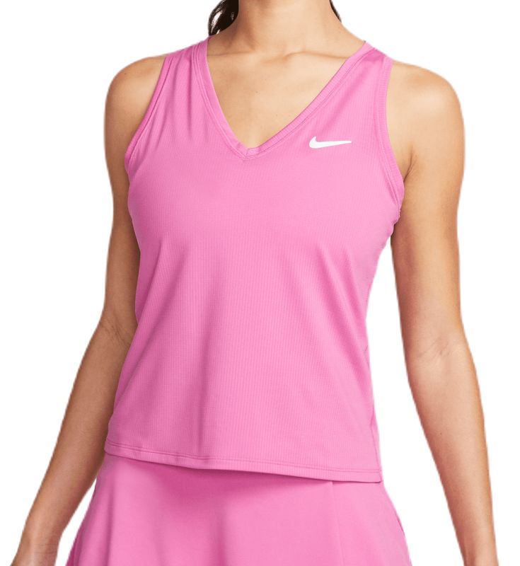 Nike Court Dri-Fit Victory Tank - cosmic fuchsia/white