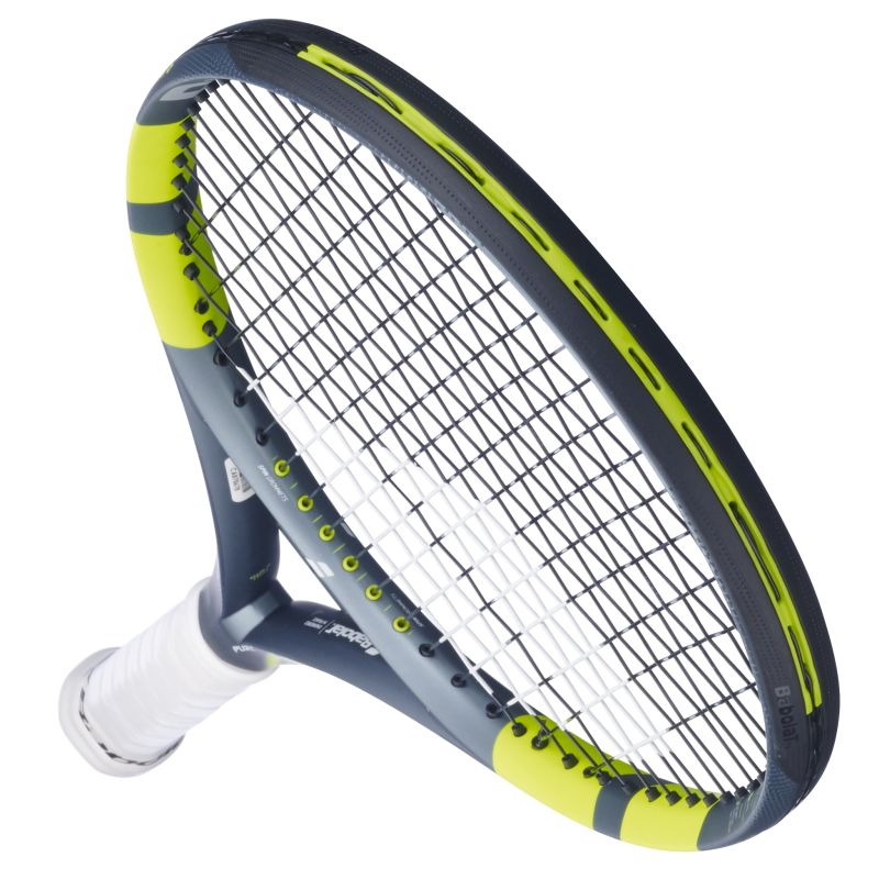 Babolat Pure Aero Team Gen-9 - metallic dark forest/yellow + string Babolat Pure Aero Team Gen-9 - metallic dark forest/yellow + string