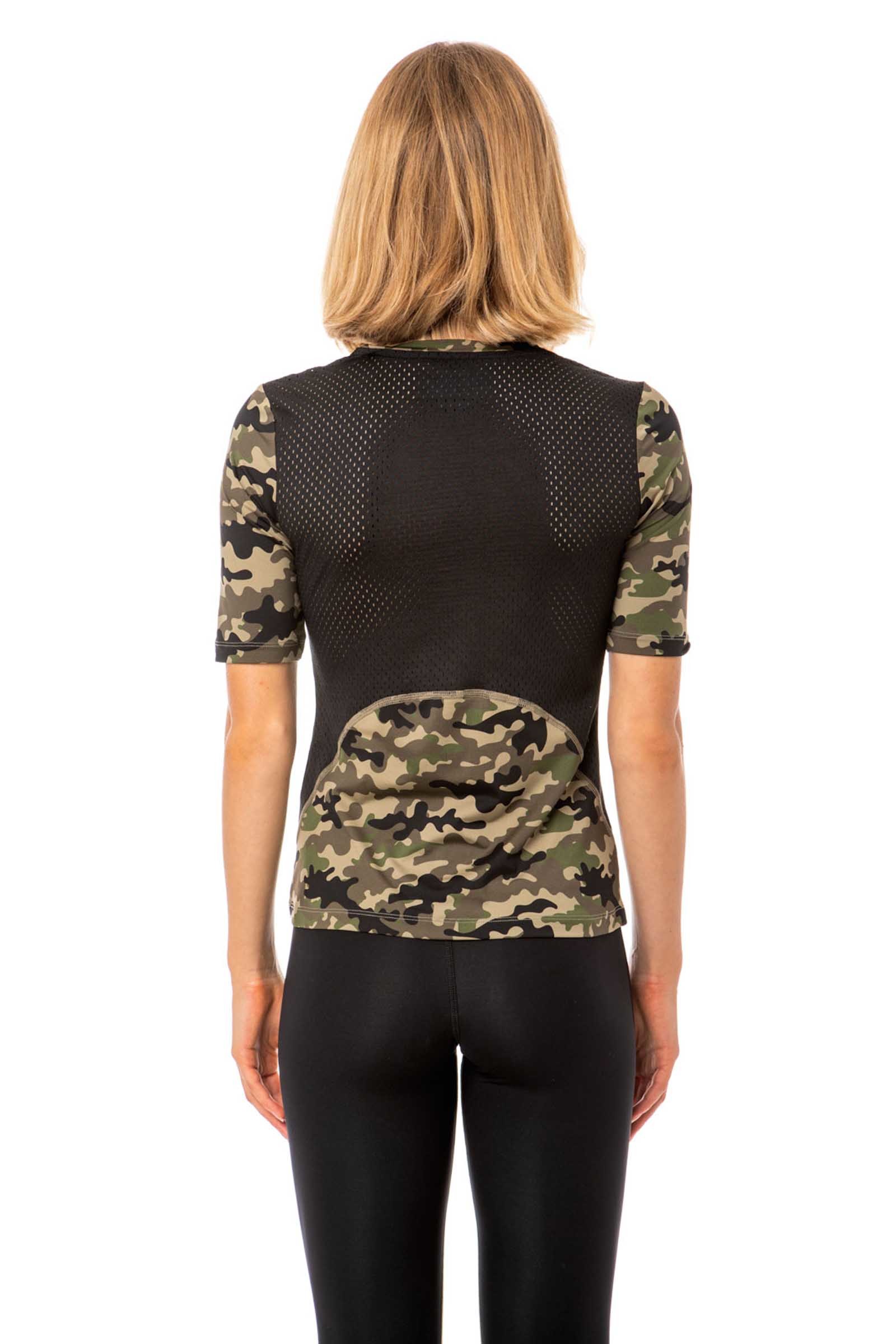 Hydrogen Printed Second Skin Tee Woman - camouflage