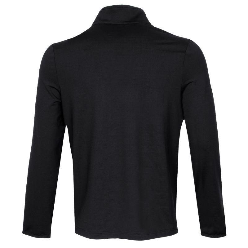 Lacoste Men's SPORT Stretch Zippered Collar Sweatshirt - black