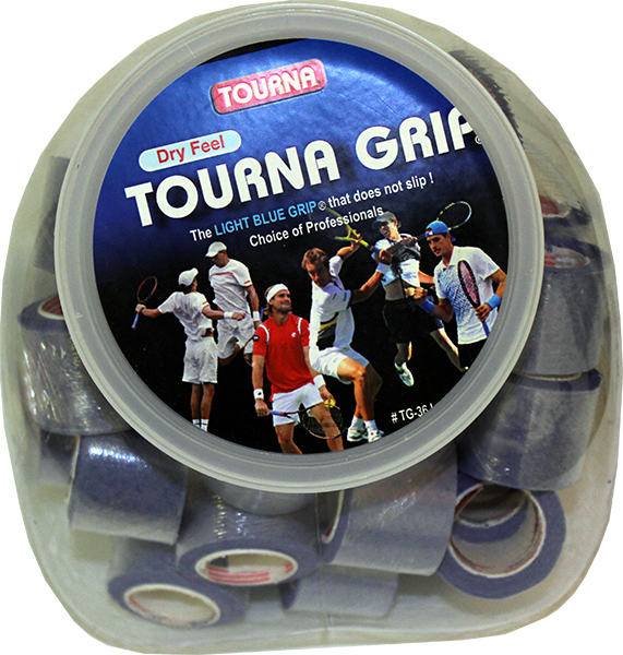 Tourna Grip Dry Feel Jar Display 36P - blue