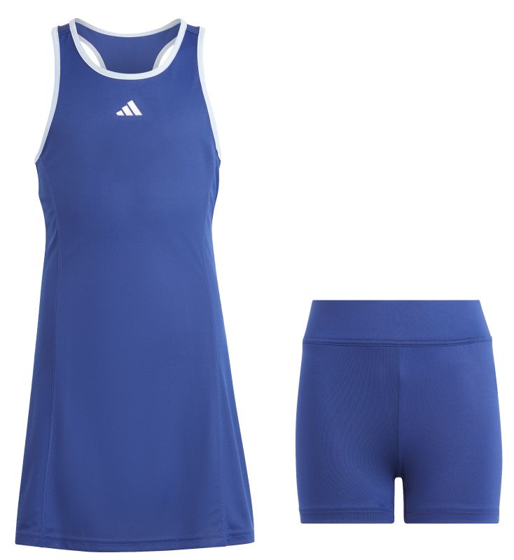 HS0564_1_APPAREL_Photography_Standard-Top-Part-View_white Adidas Girls Club Dress - victory blue