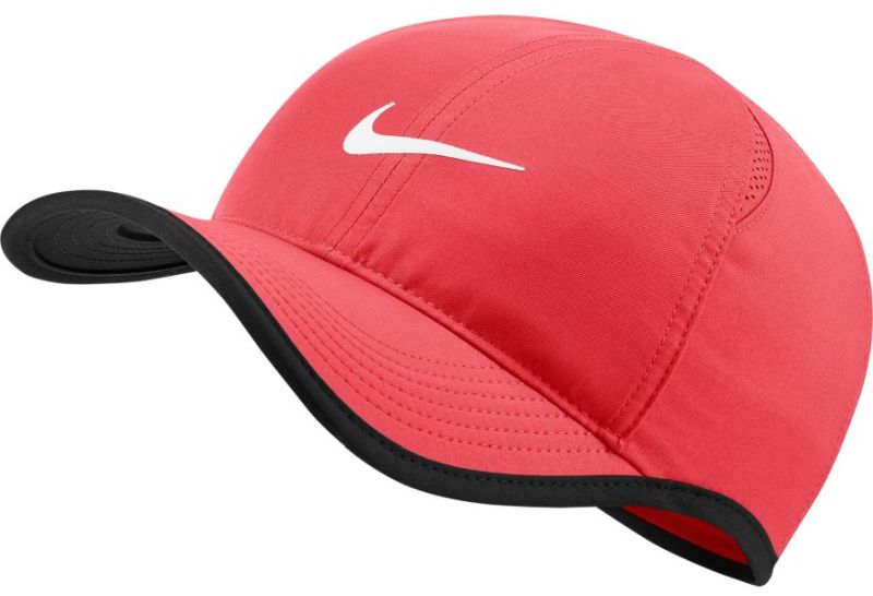 Nike U Aerobill Feather Light Cap - ember glow/black/white