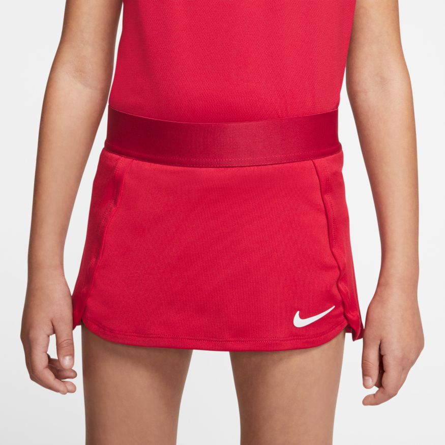 Nike Court Skirt STR - gym red/white