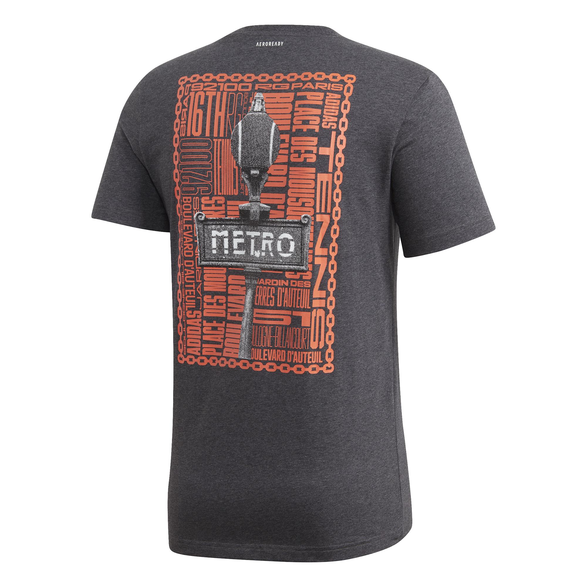 Adidas Paris Graphic Tee - dark grey heather